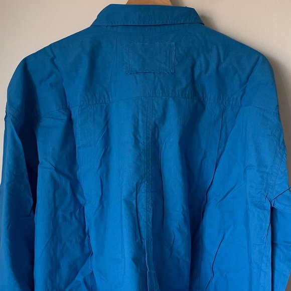 NEW Free People Remade Poplin Shirt In Catalina Blue - Picture 9 of 11